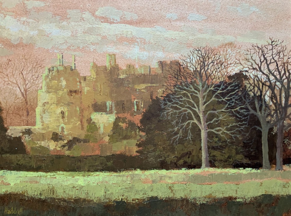 View Of 'Berkeley Castle' Original Impressionist Oil Painting by Victor Haddrell View IV