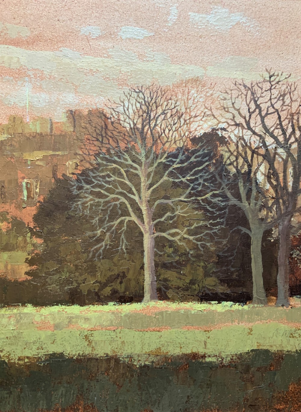 View Of 'Berkeley Castle' Original Impressionist Oil Painting by Victor Haddrell View VI