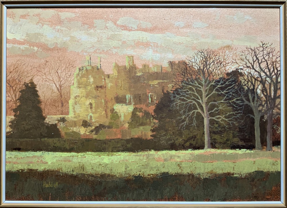 View Of 'Berkeley Castle' Original Impressionist Oil Painting by Victor Haddrell View VII