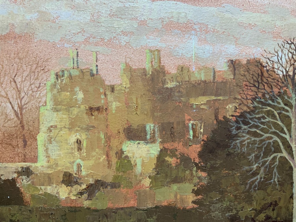 View Of 'Berkeley Castle' Original Impressionist Oil Painting by Victor Haddrell View VIII