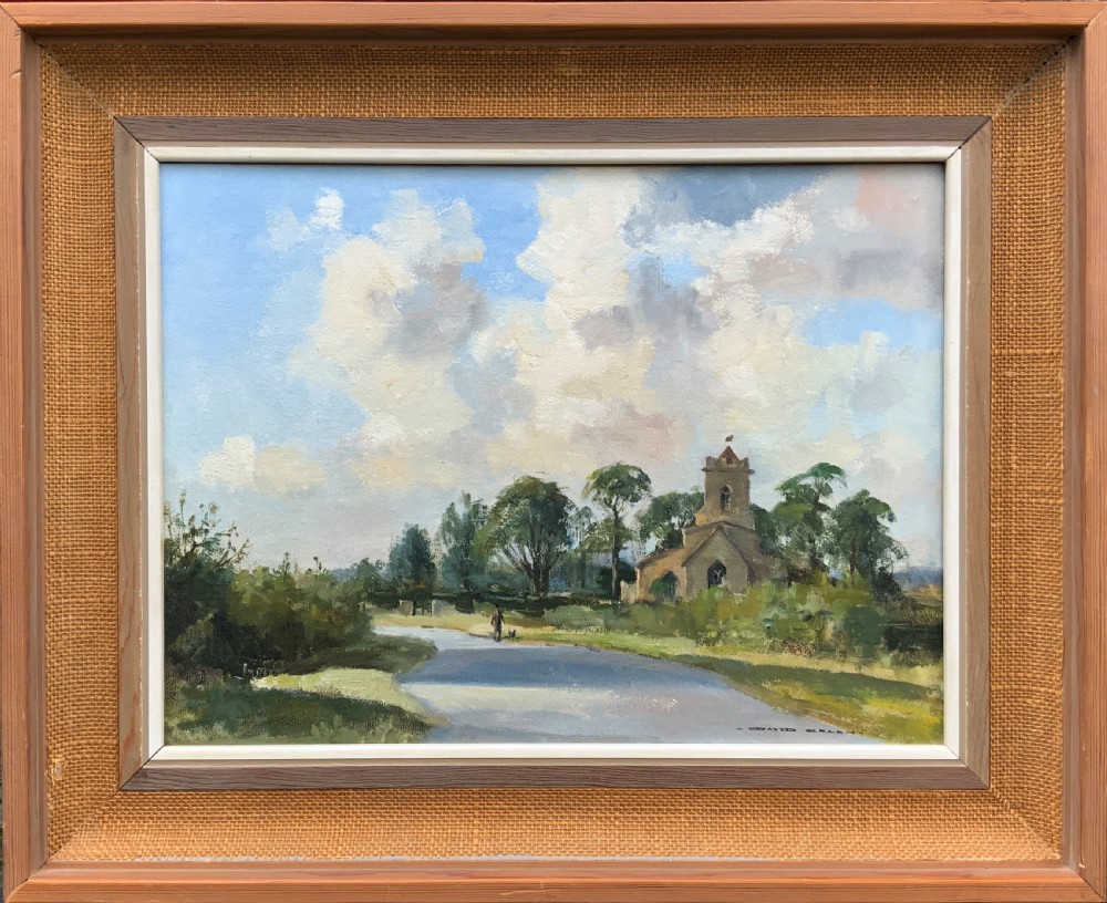 A Beautiful Bedfordshire Landscape Oil Painting By David Green (1929-2015)
