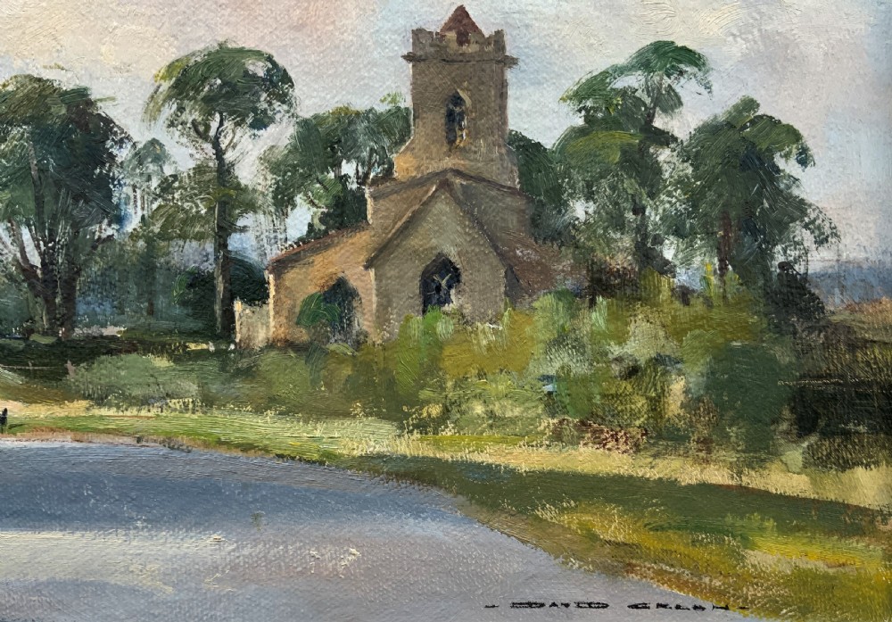 A Beautiful Bedfordshire Landscape Oil Painting By David Green (1929-2015) View III