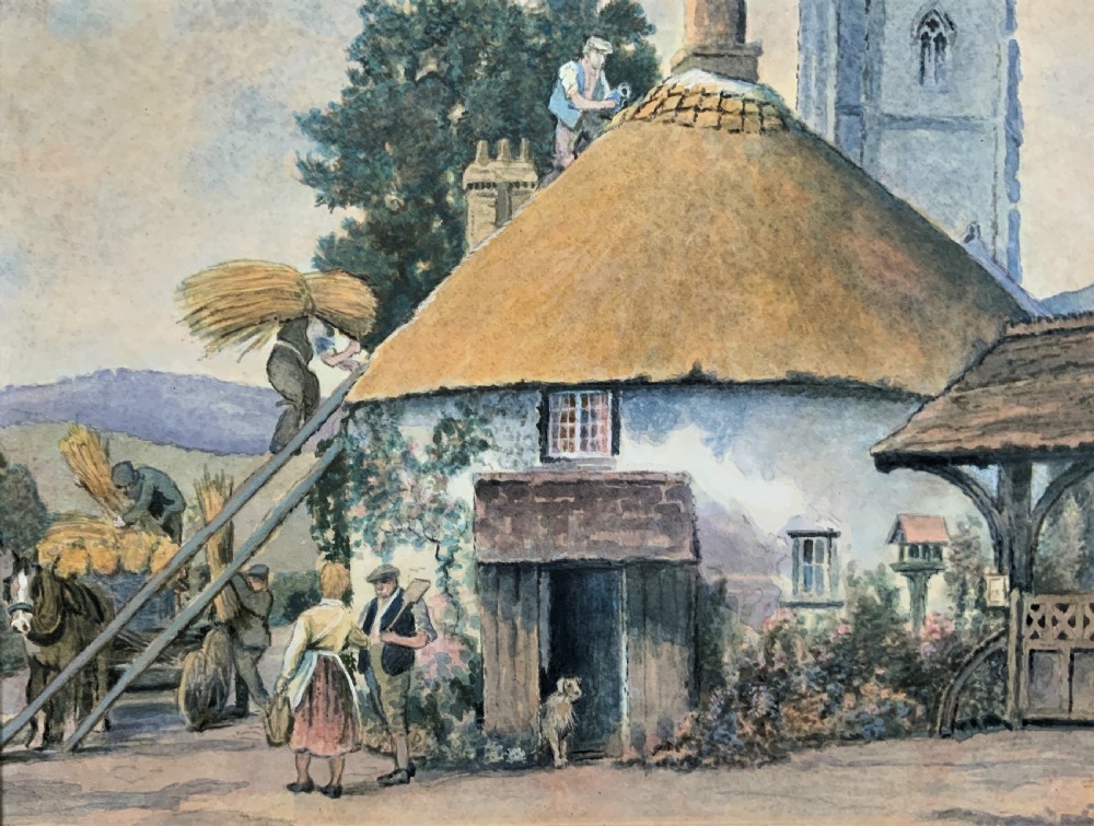 A Busy Day In Hampshire By David Heward - Early 1900s Watercolour Painting View III