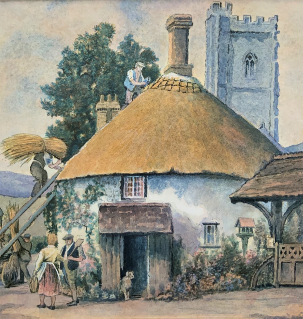 A Busy Day In Hampshire By David Heward - Early 1900s Watercolour Painting View VI