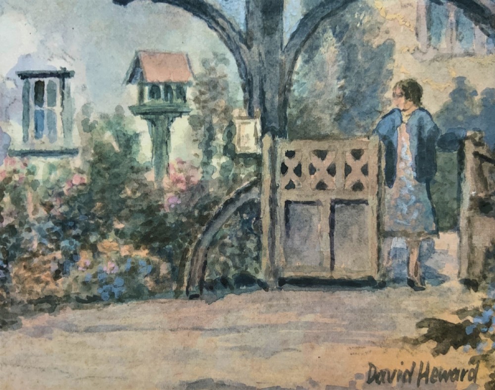 A Busy Day In Hampshire By David Heward - Early 1900s Watercolour Painting View X