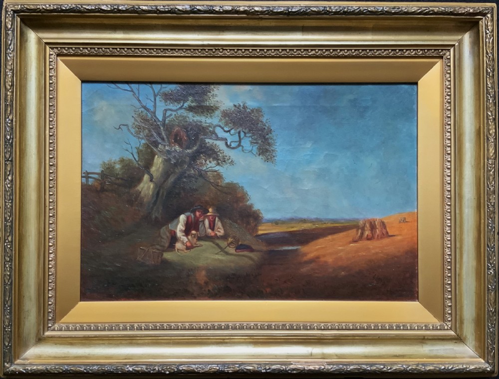 Original 19th Century Pastoral Landscape Oil On Canvas Painting Signed T Smythe