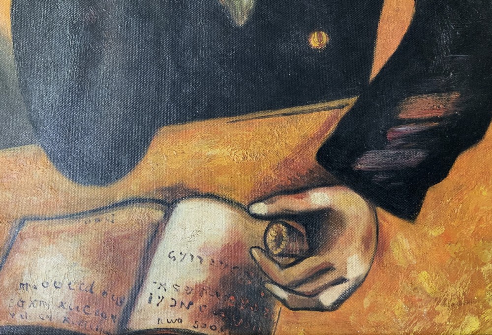 A Pinch Of Snuff - After Marc Chagall (1887-1985) CUBISM OIL PORTRAIT PAINTING View VI