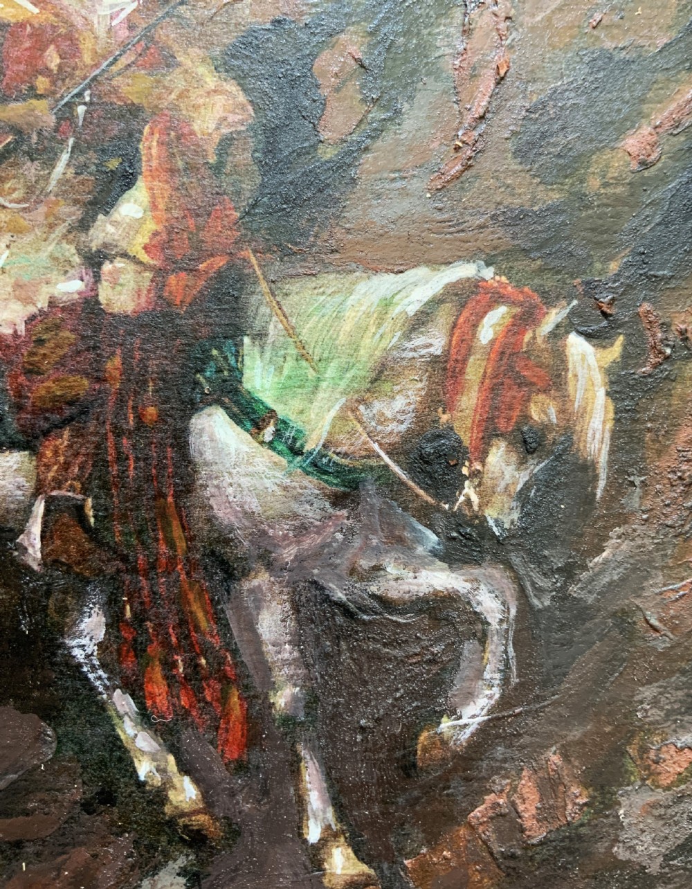 An Arabian Horseman LATE 19th CENTURY OIL ON PANEL PAINTING IN GILTWOOD FRAME View VII