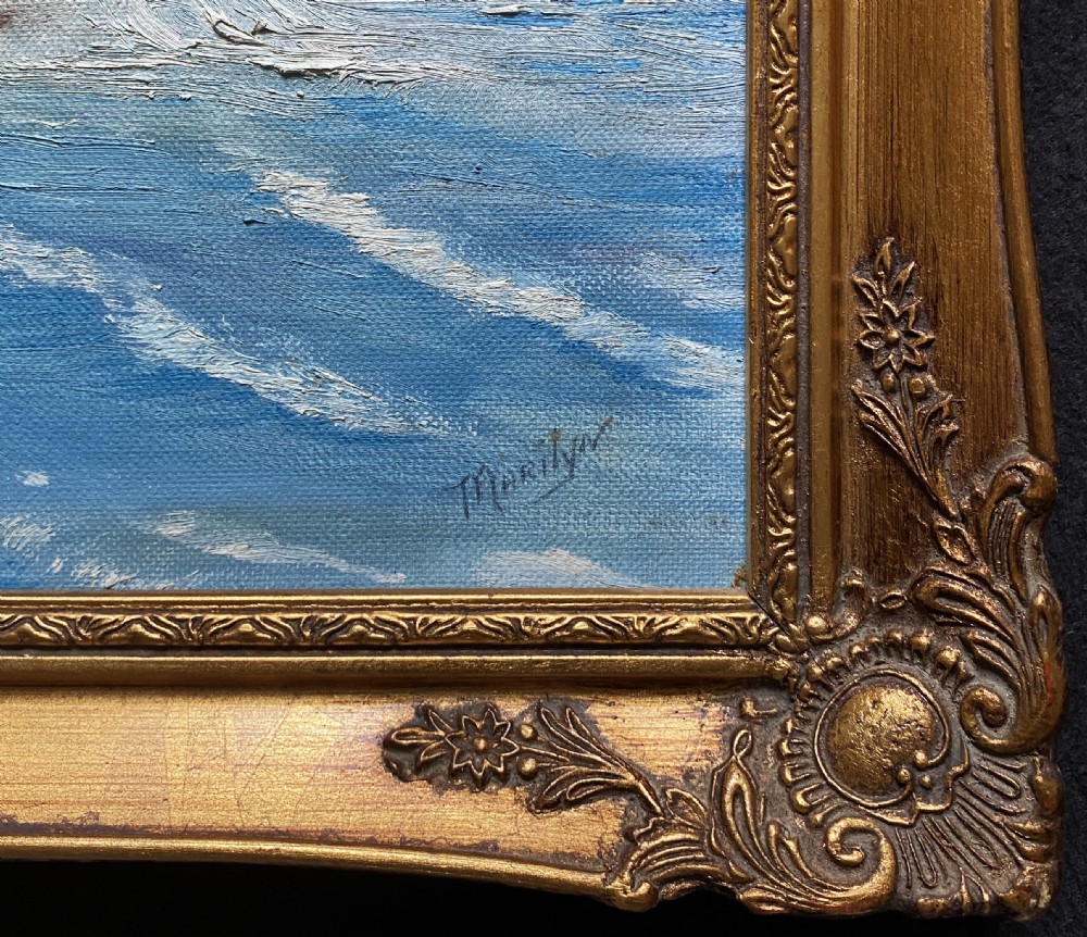 Cornish Sea Mist - Original Mid-Century Vintage Coastal Seascape Oil Painting View X