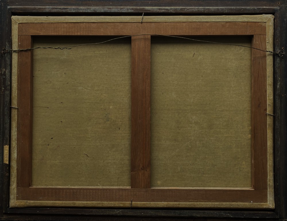 An early 19th-century marine oil painting depicting a two-masted brig ship sailing into Malta harbour, set within a black and gilt wooden frame. View XIX