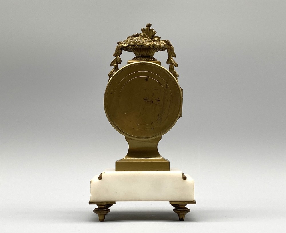 c. 1870 RARE & SUPERB FRENCH MINIATURE BRONZE ORMOLU TIMEPIECE CLOCK SWISS MOVT View IX