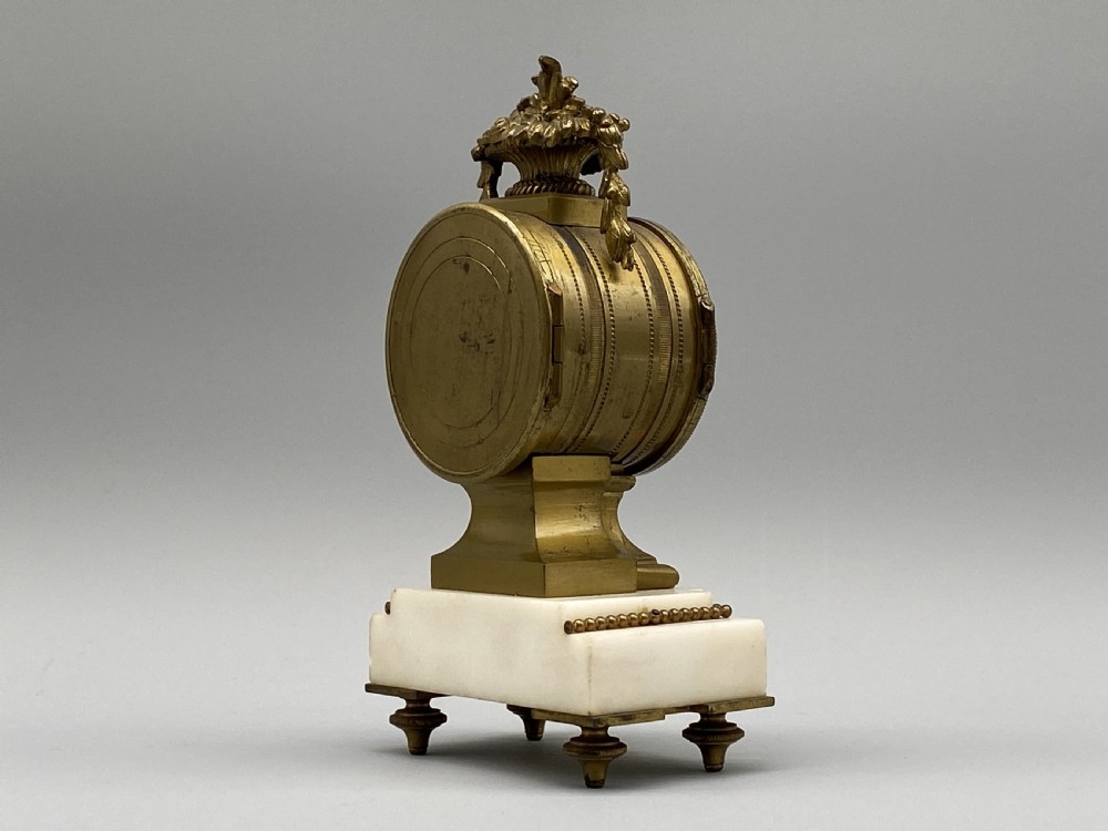 c. 1870 RARE & SUPERB FRENCH MINIATURE BRONZE ORMOLU TIMEPIECE CLOCK SWISS MOVT View X