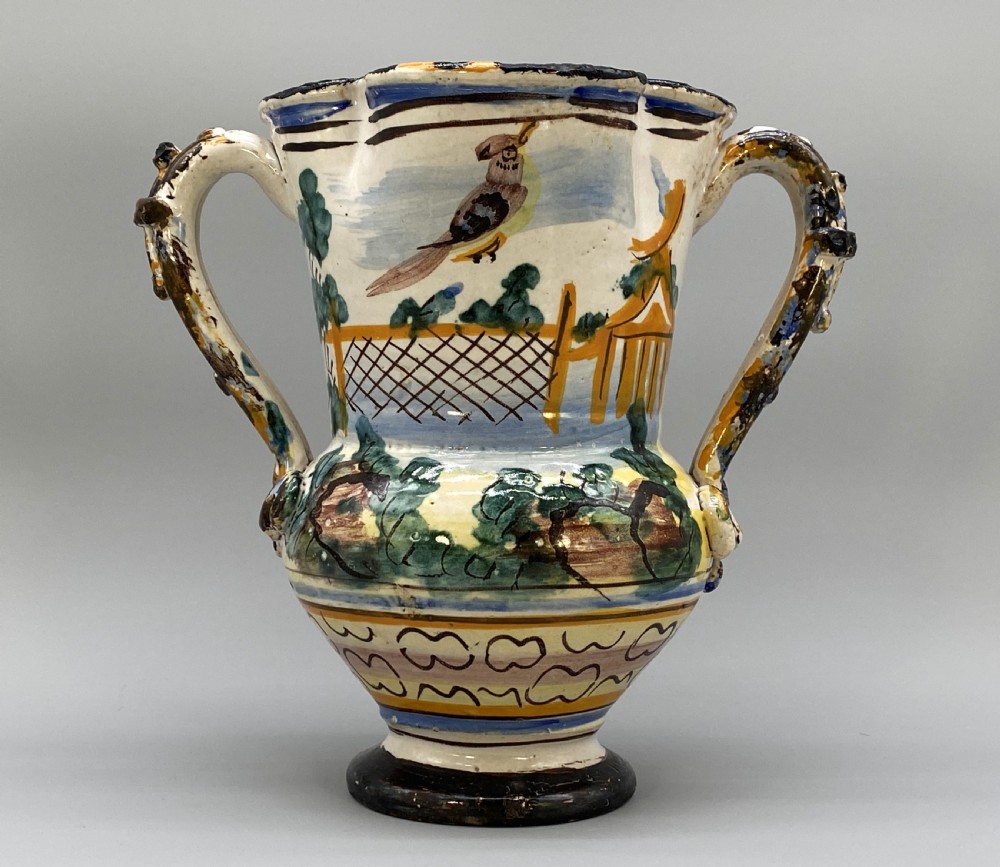 Circa 1600 Large Italian Majolica Polychrome Pharmacy Jug Jar - Exceptional! View IV