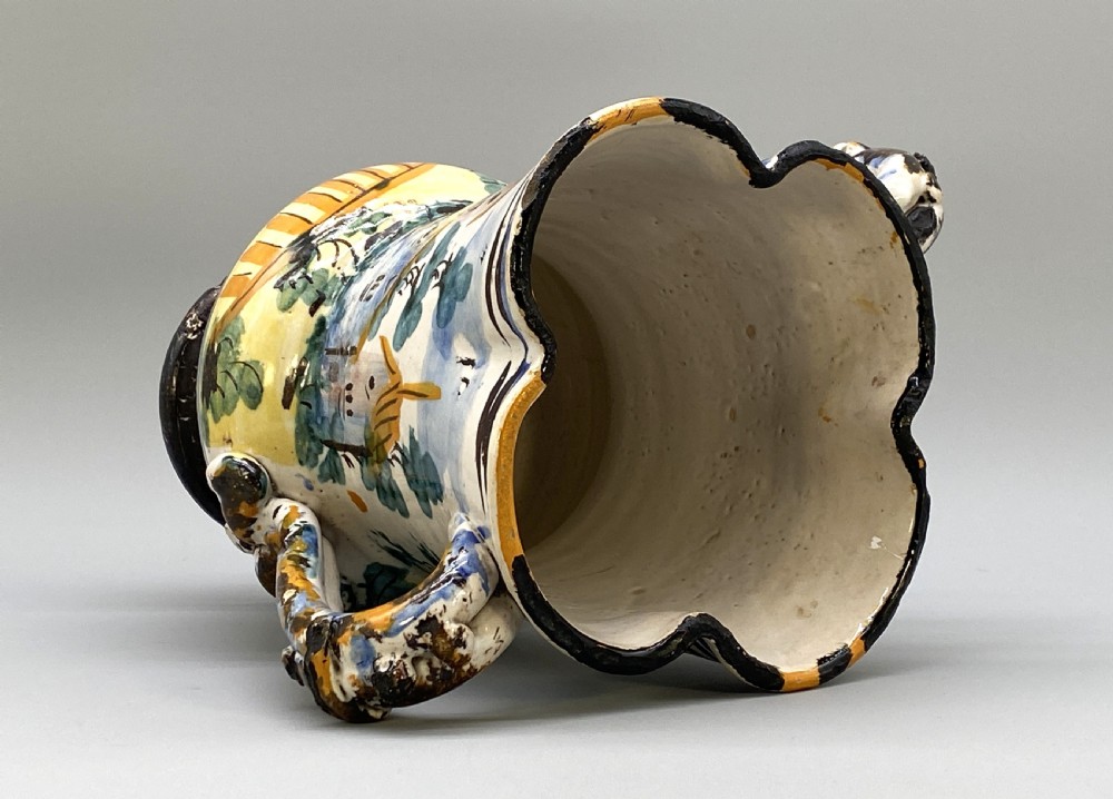Circa 1600 Large Italian Majolica Polychrome Pharmacy Jug Jar - Exceptional! View VI