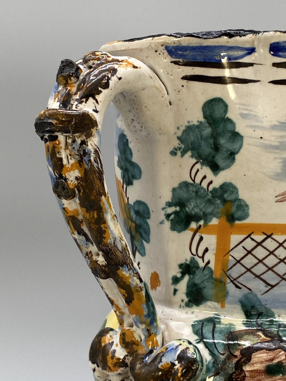 Circa 1600 Large Italian Majolica Polychrome Pharmacy Jug Jar - Exceptional! View XII