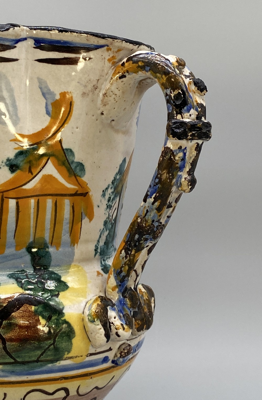 Circa 1600 Large Italian Majolica Polychrome Pharmacy Jug Jar - Exceptional! View XIII