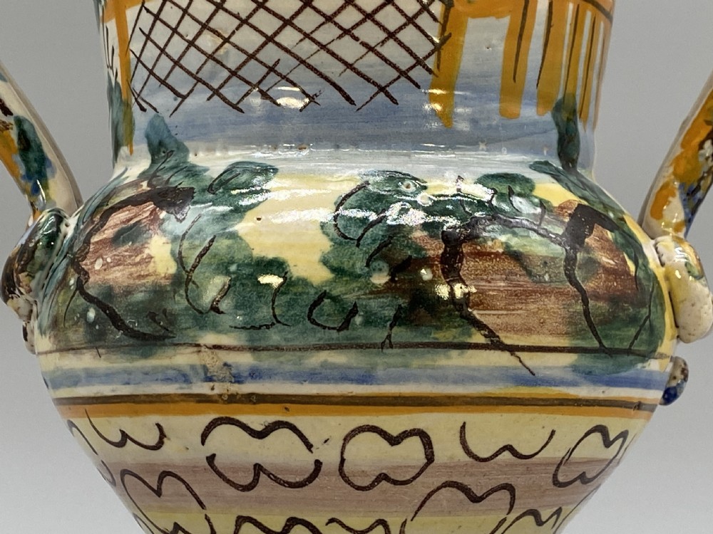 Circa 1600 Large Italian Majolica Polychrome Pharmacy Jug Jar - Exceptional! View XVI