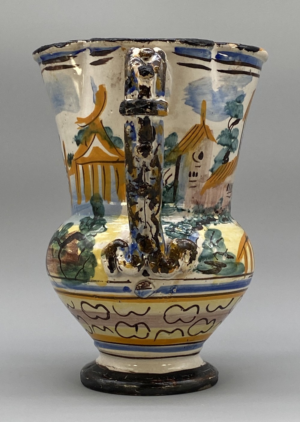 Circa 1600 Large Italian Majolica Polychrome Pharmacy Jug Jar - Exceptional! View XVIII
