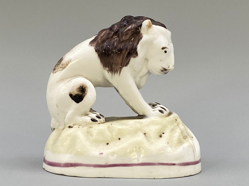 c. 1780 Rare Niderviller French Faience Lion 'Count Custine Period' 18th-Century View III
