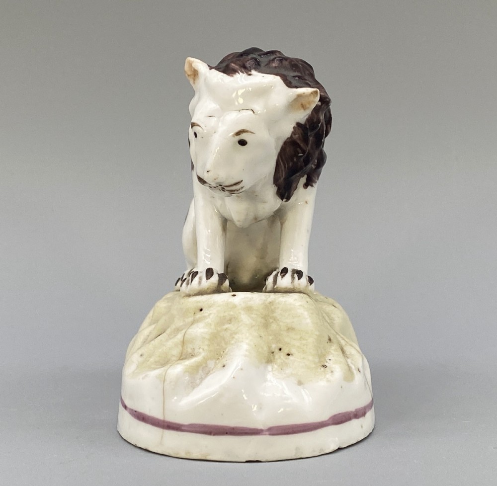 c. 1780 Rare Niderviller French Faience Lion 'Count Custine Period' 18th-Century View IV