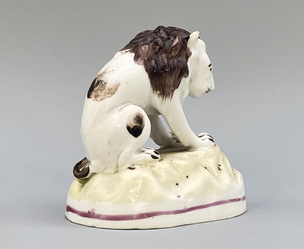 c. 1780 Rare Niderviller French Faience Lion 'Count Custine Period' 18th-Century View IX