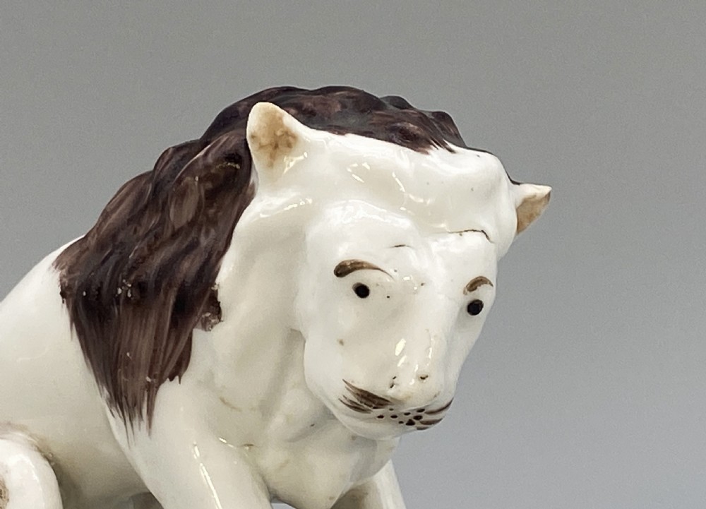 c. 1780 Rare Niderviller French Faience Lion 'Count Custine Period' 18th-Century View X