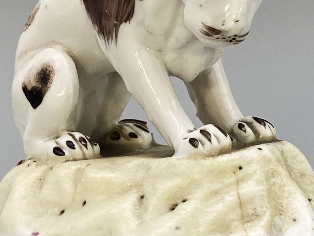c. 1780 Rare Niderviller French Faience Lion 'Count Custine Period' 18th-Century View XI
