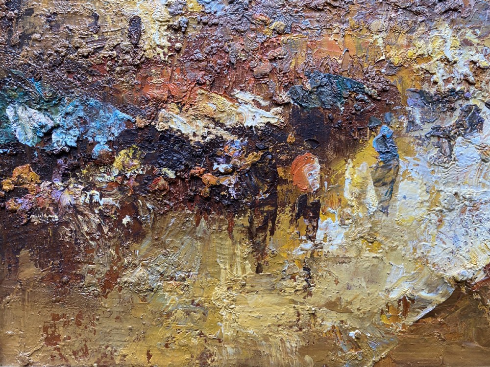 c. 1960 Superb Post-Impressionist Cityscape Oil and Impasto Painting (1 of 2) View IX