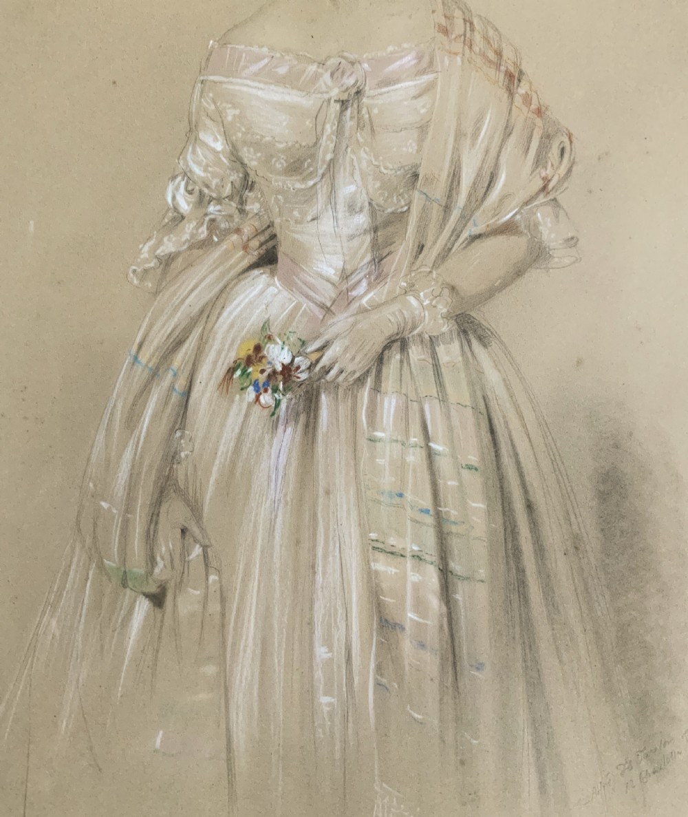 Alfred H Taylor (Active 1832-1867) Fine Watercolour & Gouache Portrait Painting View VII