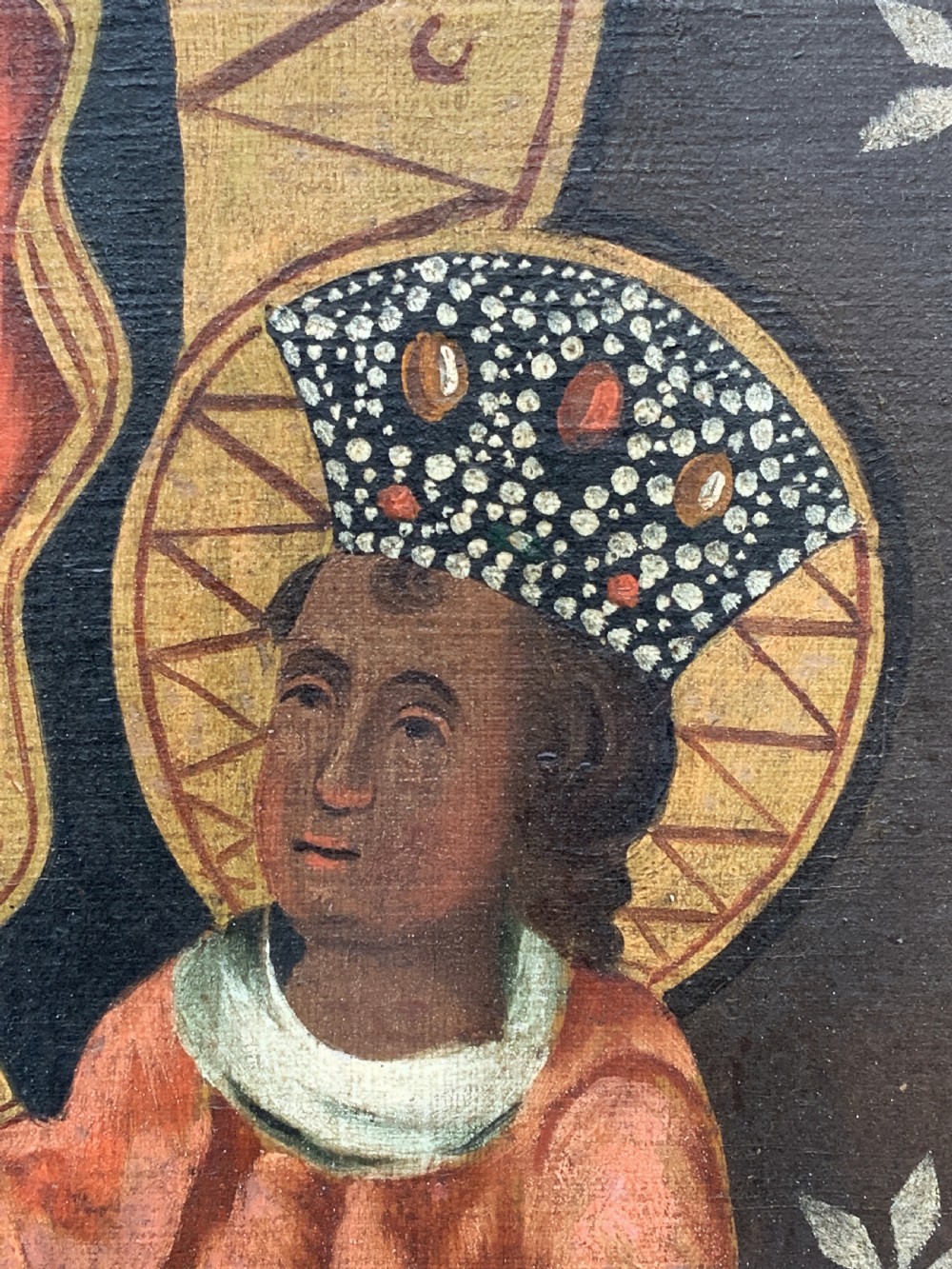 17th/18thC Polish School Oil on Canvas Double Portrait Painting Religious Icon View XIV