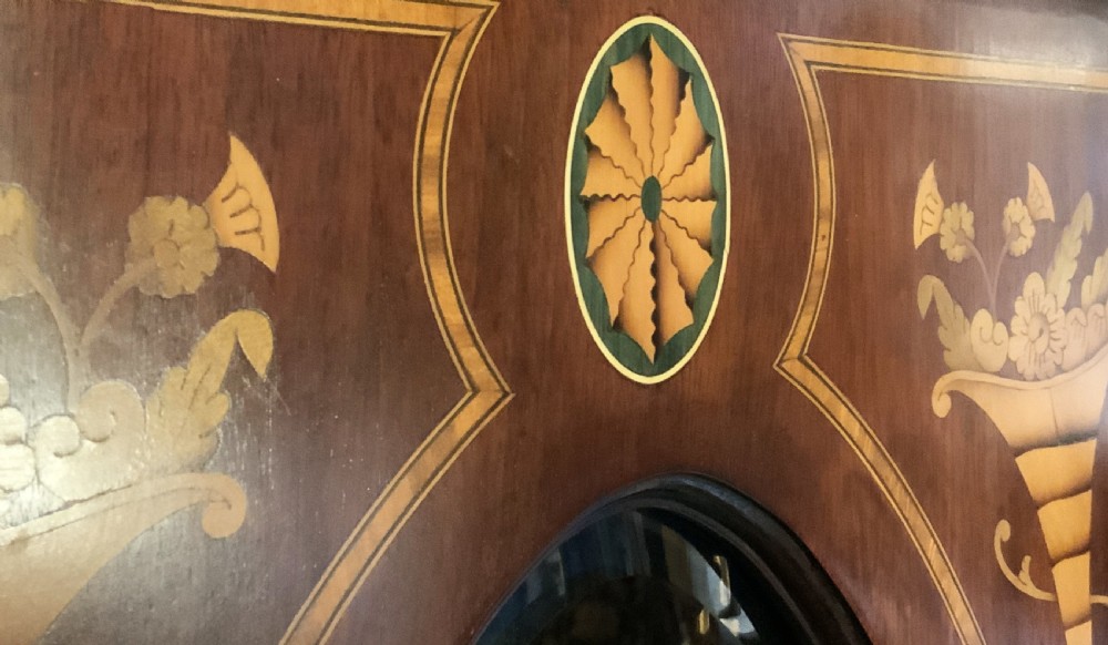 Substantial Exceptional Edwardian 9-Tube Musical Marquetry Longcase Clock View XXI