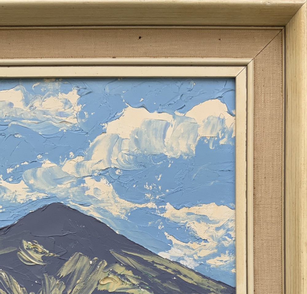 Scottish Impressionist Impasto Oil Painting Mountainous Landscape Mid-Century View XIII
