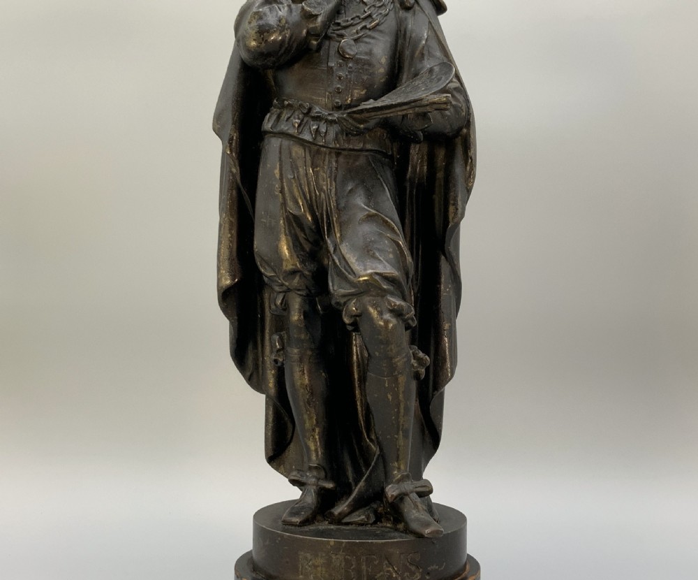 Large Bronzed Sculpture Statue of Peter Paul Rubens Baroque Spelter (1 of 2) View V