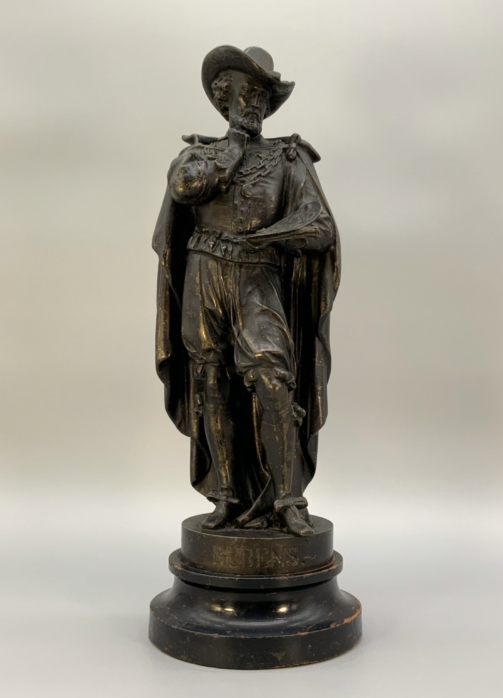 Large Bronzed Sculpture Statue of Peter Paul Rubens Baroque Spelter (1 of 2) View XVI