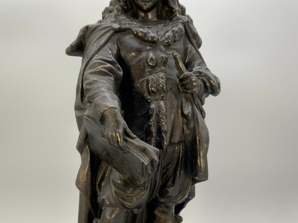 Large Bronzed Sculpture Statue of Rembrandt Van Rijn Baroque Spelter (2 of 2) View VI