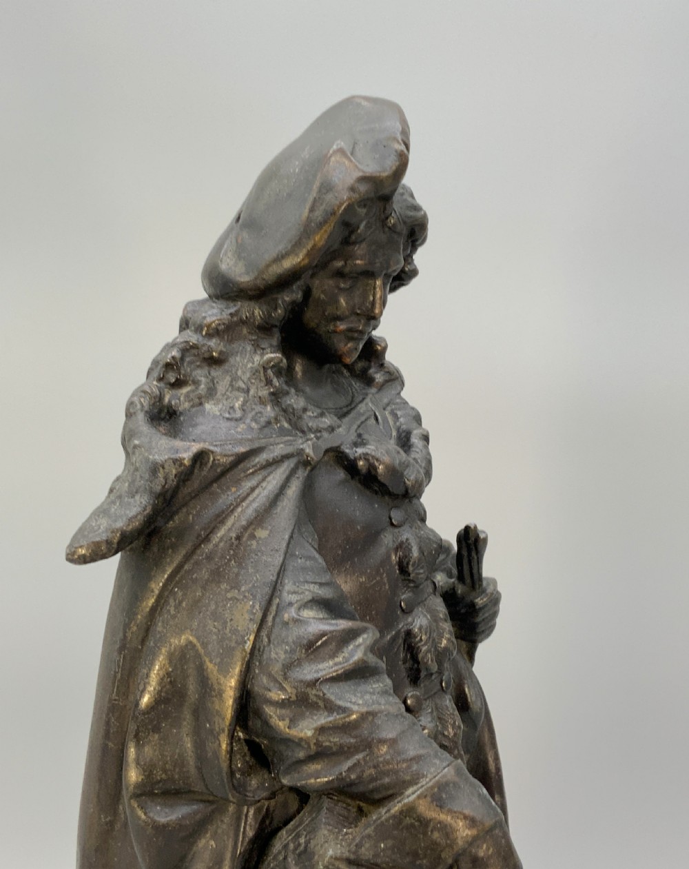 Large Bronzed Sculpture Statue of Rembrandt Van Rijn Baroque Spelter (2 of 2) View XI