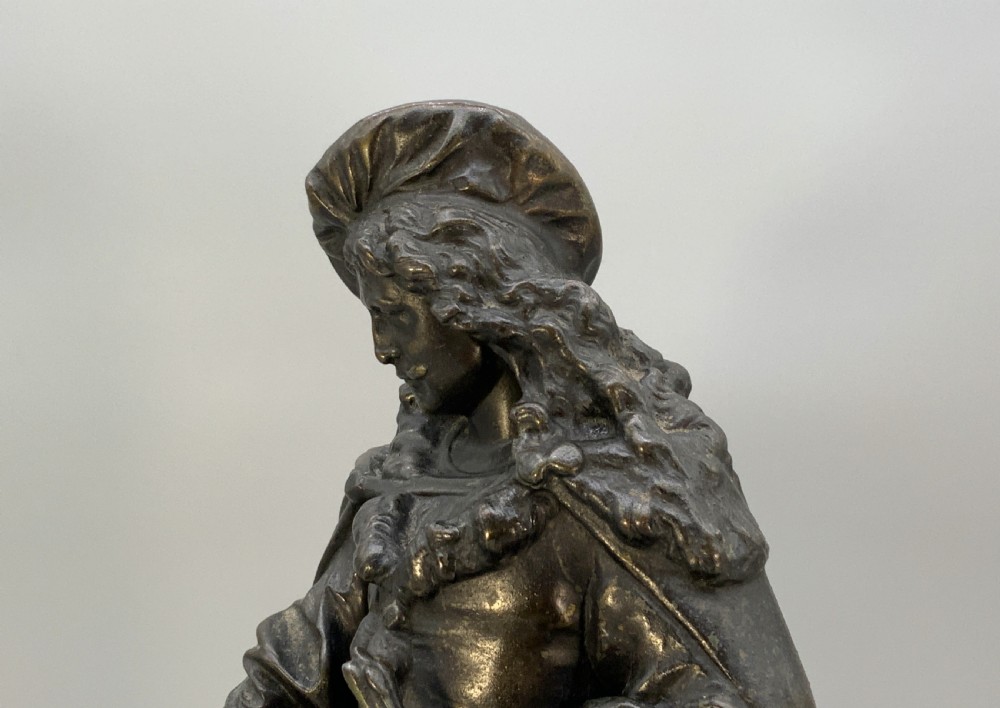 Large Bronzed Sculpture Statue of Rembrandt Van Rijn Baroque Spelter (2 of 2) View XV