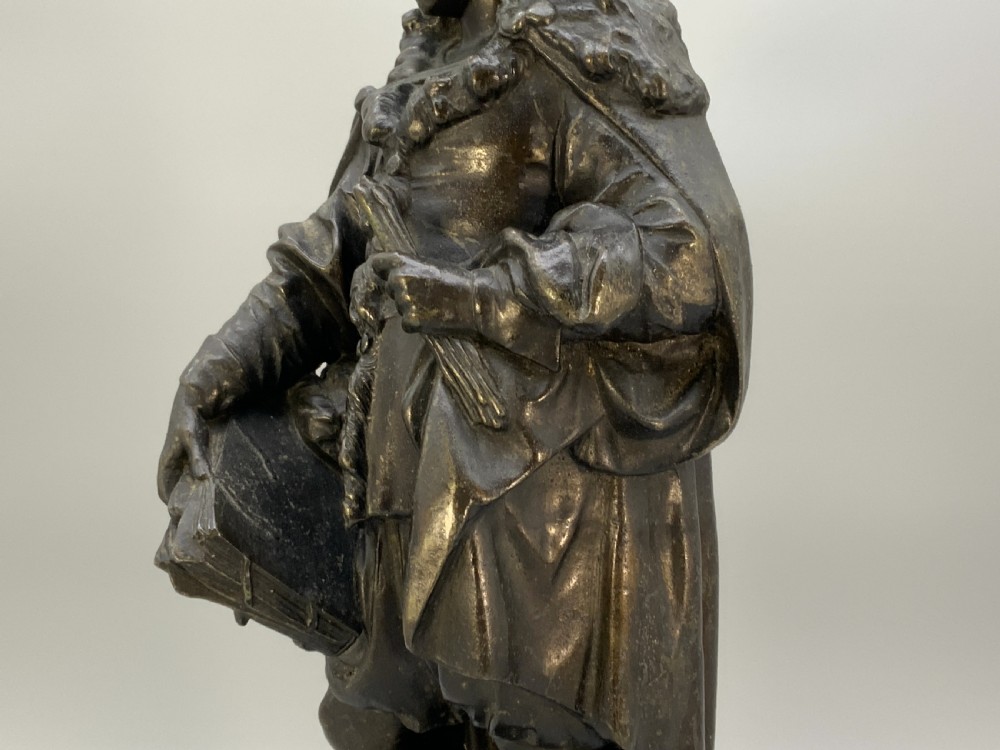 Large Bronzed Sculpture Statue of Rembrandt Van Rijn Baroque Spelter (2 of 2) View XVI