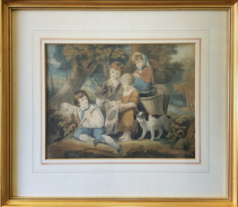 18th-Century Watercolour Painting Attrib: Miss Anne Williams RA (FL. 1766-1783)