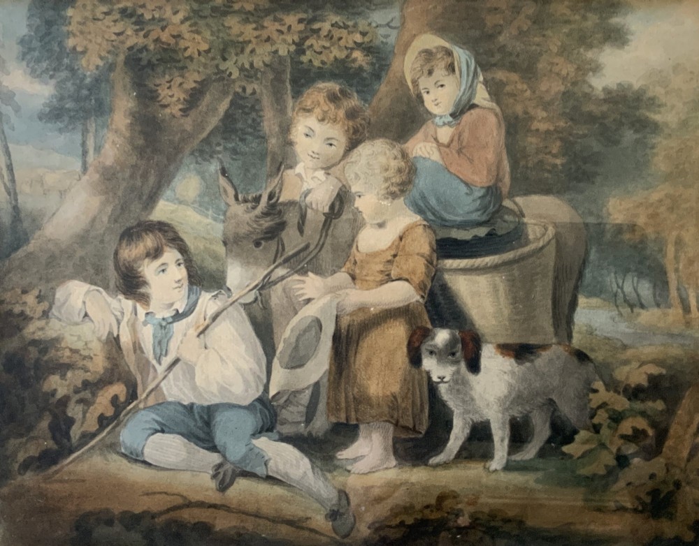 18th-Century Watercolour Painting Attrib: Miss Anne Williams RA (FL. 1766-1783) View II
