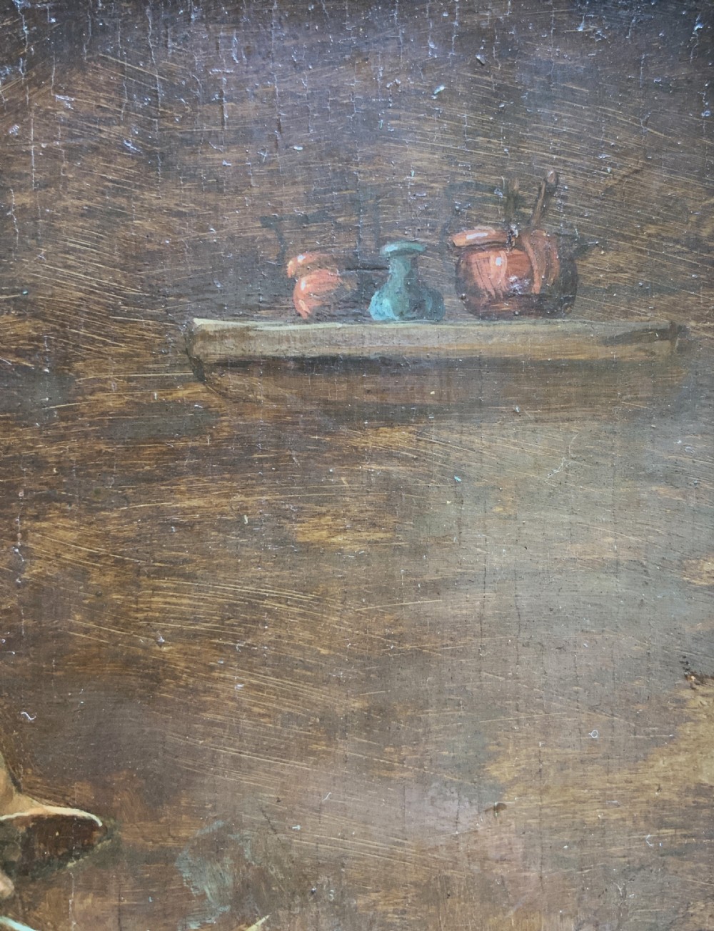 18th-Century Dutch Oil Portrait Painting Manner of David Teniers (1610-1690) View VII