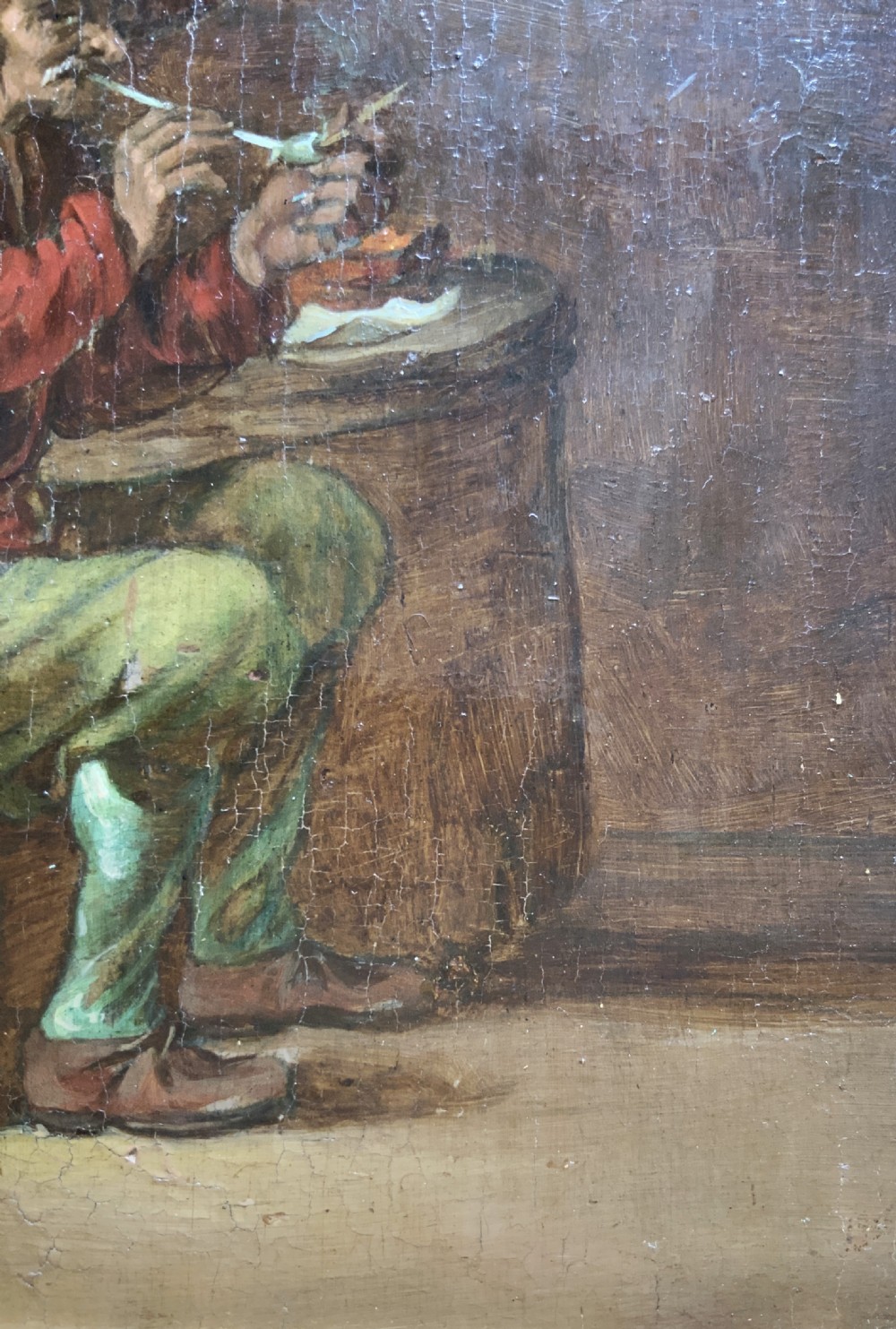 18th-Century Dutch Oil Portrait Painting Manner of David Teniers (1610-1690) View X