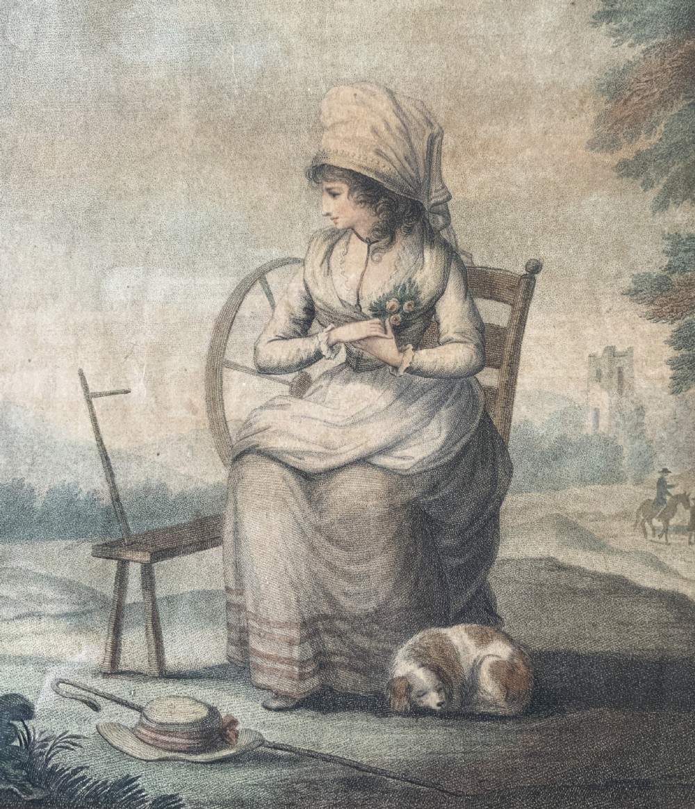 Regency Hogarth Framed Hand-Coloured Engraving After Henry William Banbury View III