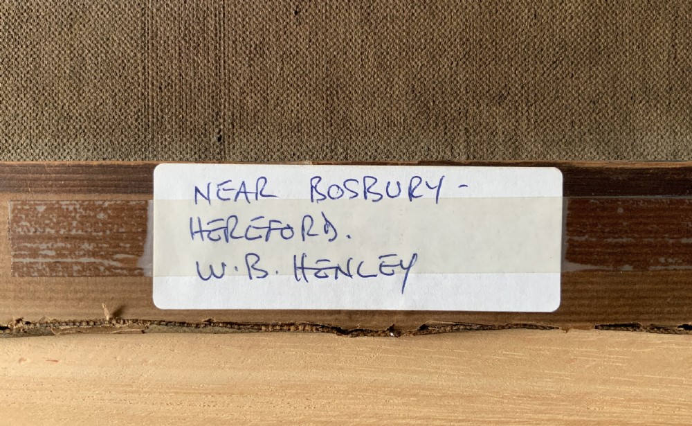 Nr Bosbury, Herefordshire Original Signed 19th-Century Landscape Oil Painting View X