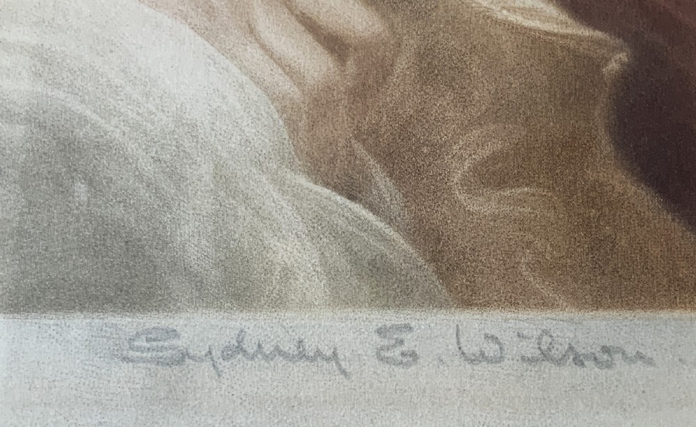 Portrait of a Lady Signed Artist Proof Mezzotint Engraving by Sydney Wilson 1923 View VI