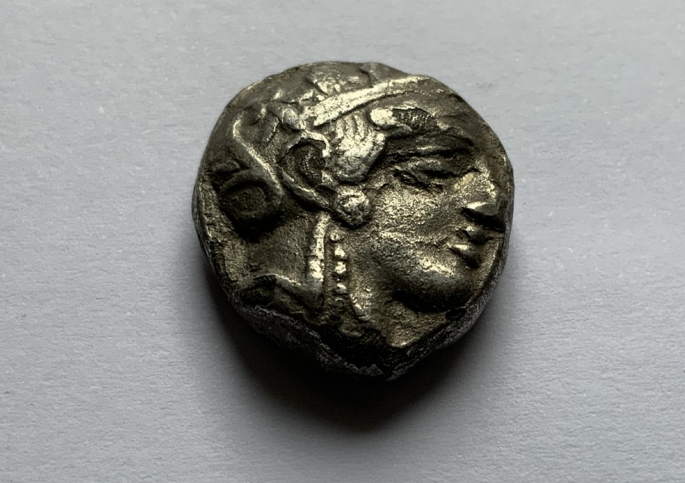 Attica Athens c. 350 BC Ancient Silver Tetradrachm Owl Coin 4thC BC 16.57g
 View VI