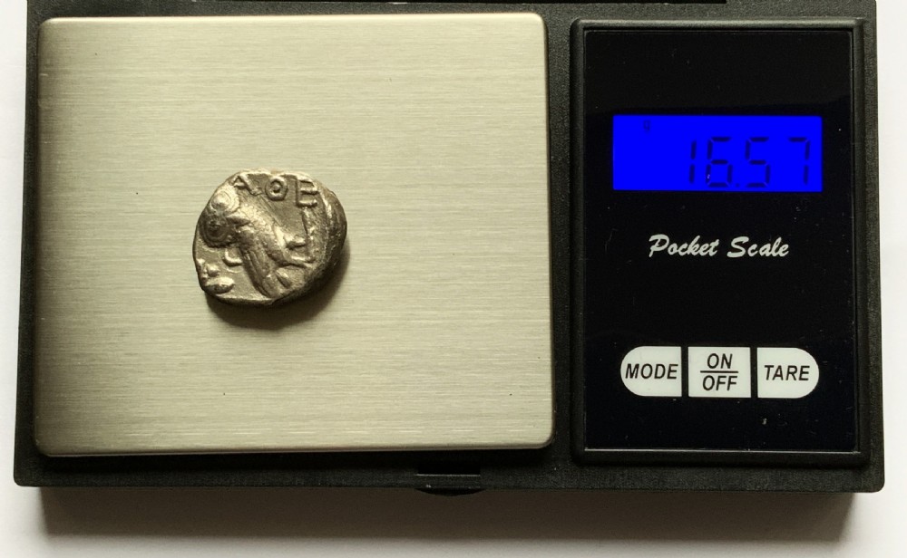 Attica Athens c. 350 BC Ancient Silver Tetradrachm Owl Coin 4thC BC 16.57g
 View VIII