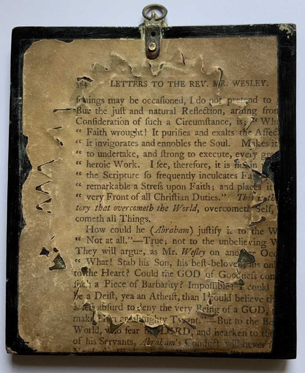 Georgian Miniature Pen and Ink Portrait Drawing - 18th Century Ebony Frame 1of3 View XI