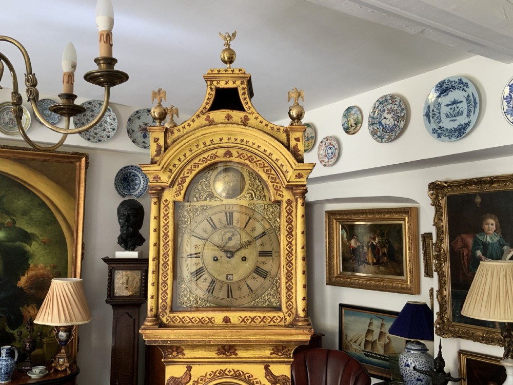 Superb 18thC Chinoiserie Longcase Clock By Jason Cox, Longacre, London for TLC View VI