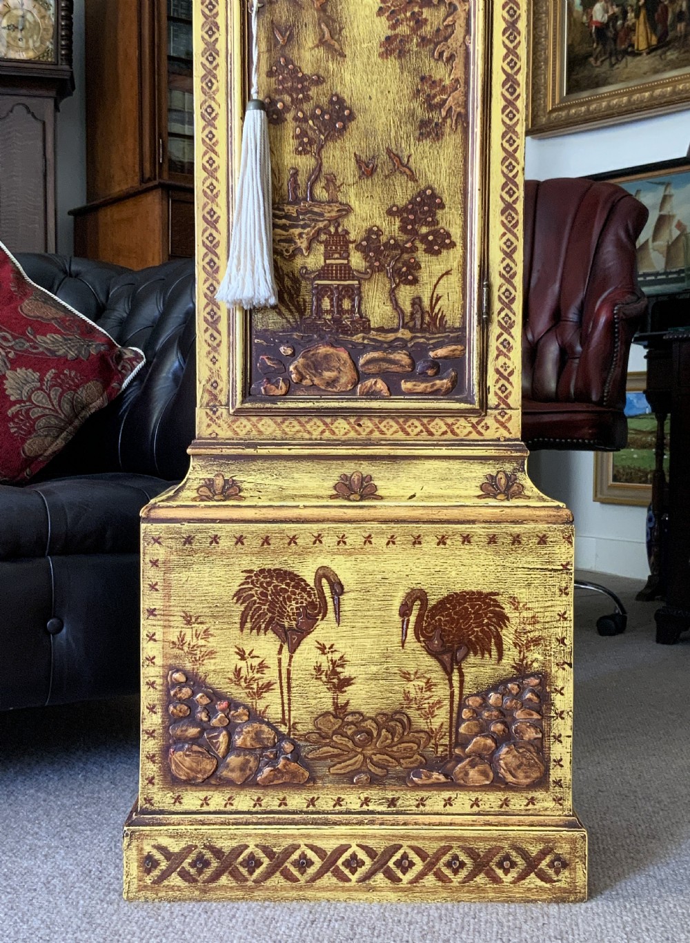 Superb 18thC Chinoiserie Longcase Clock By Jason Cox, Longacre, London for TLC View XIV